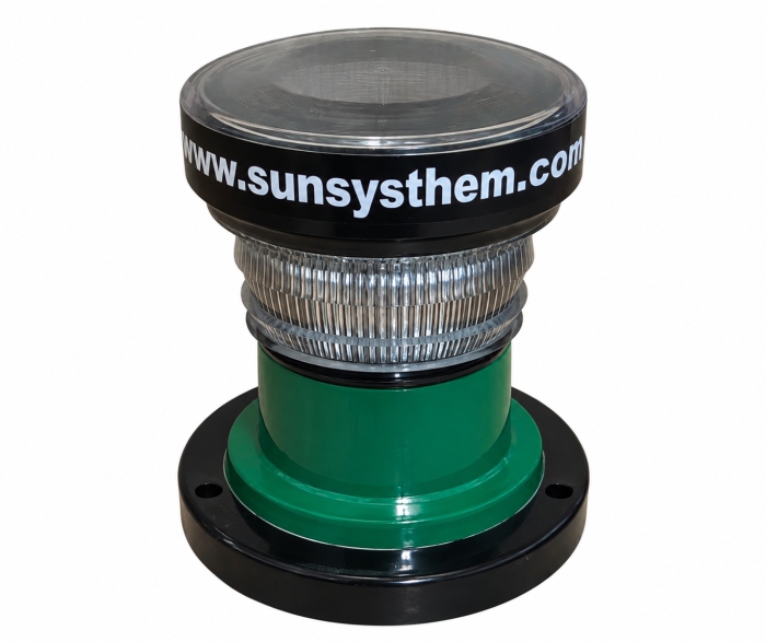 Sinalizador Solar Aéreo / Náutico 360º intermitente
