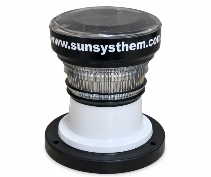 Sinalizador Solar Aéreo / Náutico 360º intermitente